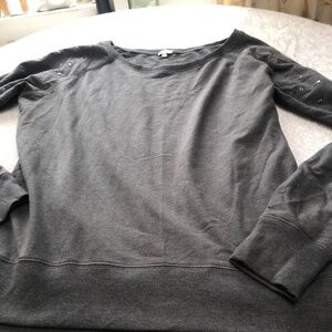 Grey Kismet X-Large top with embellishments on the long sleeves. New or like new